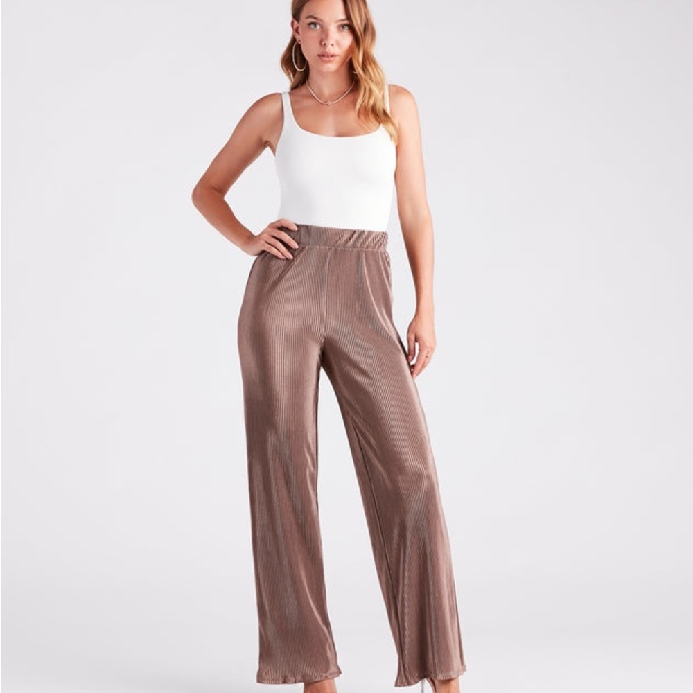 Windsor Wide Leg Champagne Blush Pants